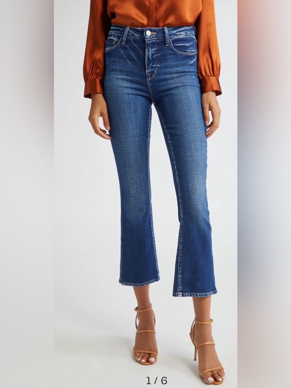 NWOT L’Agence Tati High Waist Crop Micro Bootcut Jeans